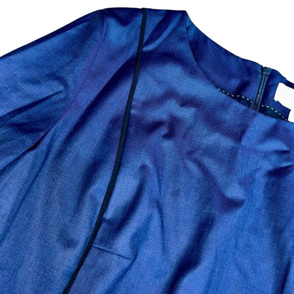 Boss Hugo Boss Wool Dress Navy Shift Minimalist - Picture 4 of 13